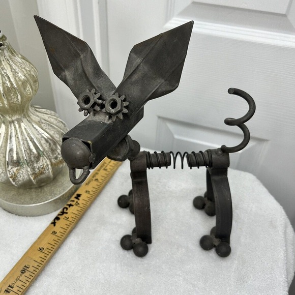 Chihuahua Dog  Metal Tool Parts Welding Nuts Bolts Sculpture Art Decor 11” Taco - Picture 7 of 15